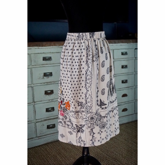 Anthropologie Vineet Bahl Devi Embroidered Midi Skirt NWT New S - Picture 11 of 16